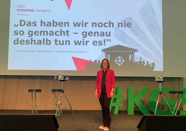 Keynote Speaker Bianca Prommer Bianca Prommer mit der Keynote: Das haben wir noch nie so gemacht.
